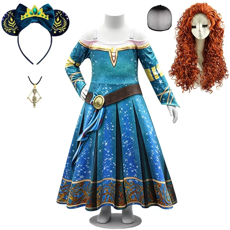 Hot Brave Princess Merida Kids Clothes Fancy Girls Dress Halloween Cosplay Birthday Party School Performance Children's Costume
Hot Brave Princess Merida Kids Clothes Fancy Girls Dress Halloween Cosplay Birthday Party School Performance Children's Costume