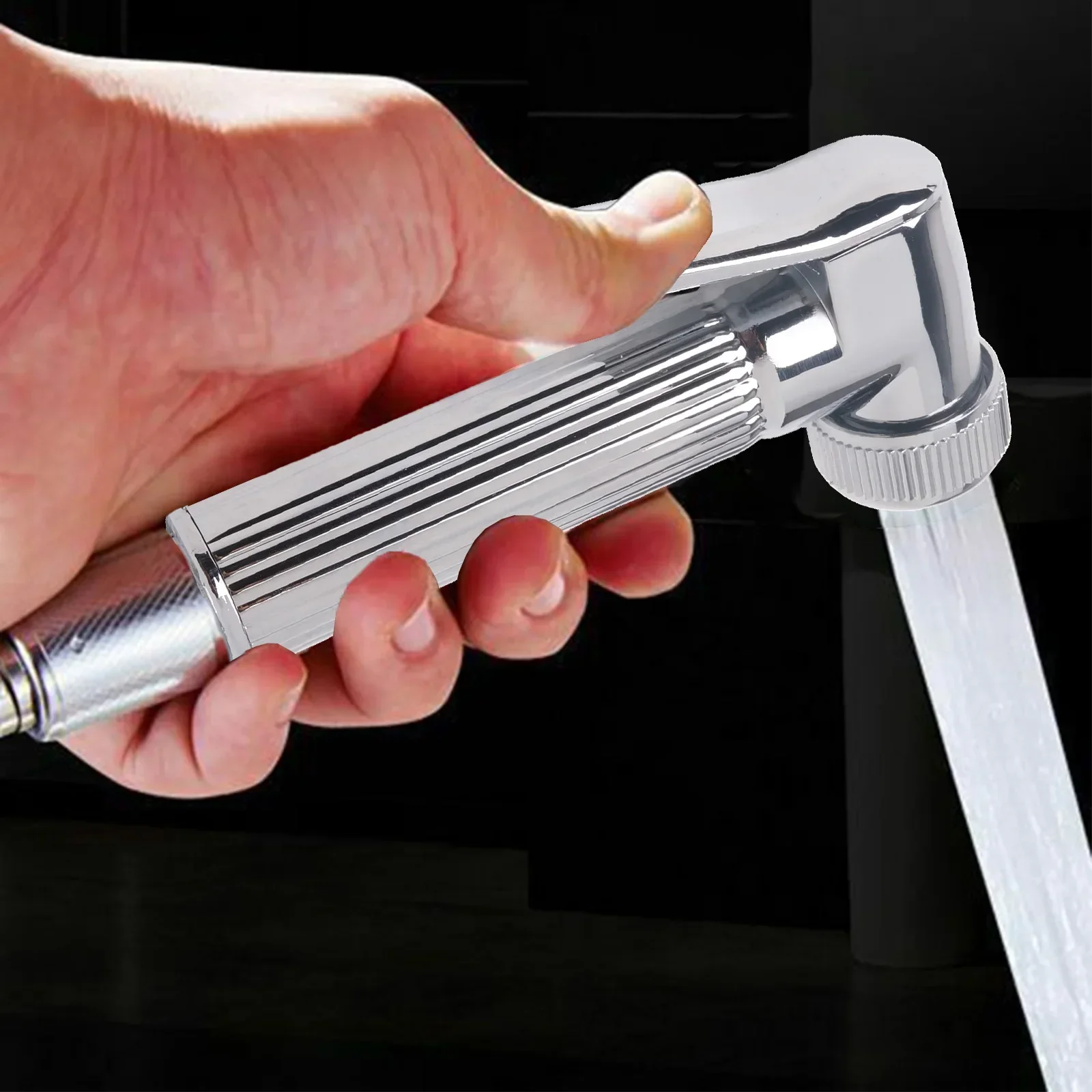 Насадка для унитаза Shattaf из цинкового сплава, мусульманская насадка для душа, хромированный спрей для душа, ручной для гигиенического использования 
Насадка для унитаза Shattaf из цинкового сплава, мусульманская насадка для душа, хромированный спрей для душа, ручной для гигиенического использования