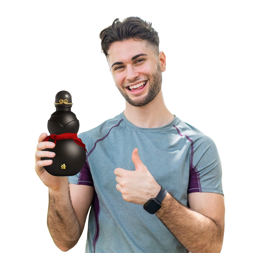 900ml Gourd Water Bottle Chinese Retro-Inspired Drinking Gourd Bottle Leakproof Gourd Shaped Water Kettle for Wu Kong Game Fan
900ml Gourd Water Bottle Chinese Retro-Inspired Drinking Gourd Bottle Leakproof Gourd Shaped Water Kettle for Wu Kong Game Fan