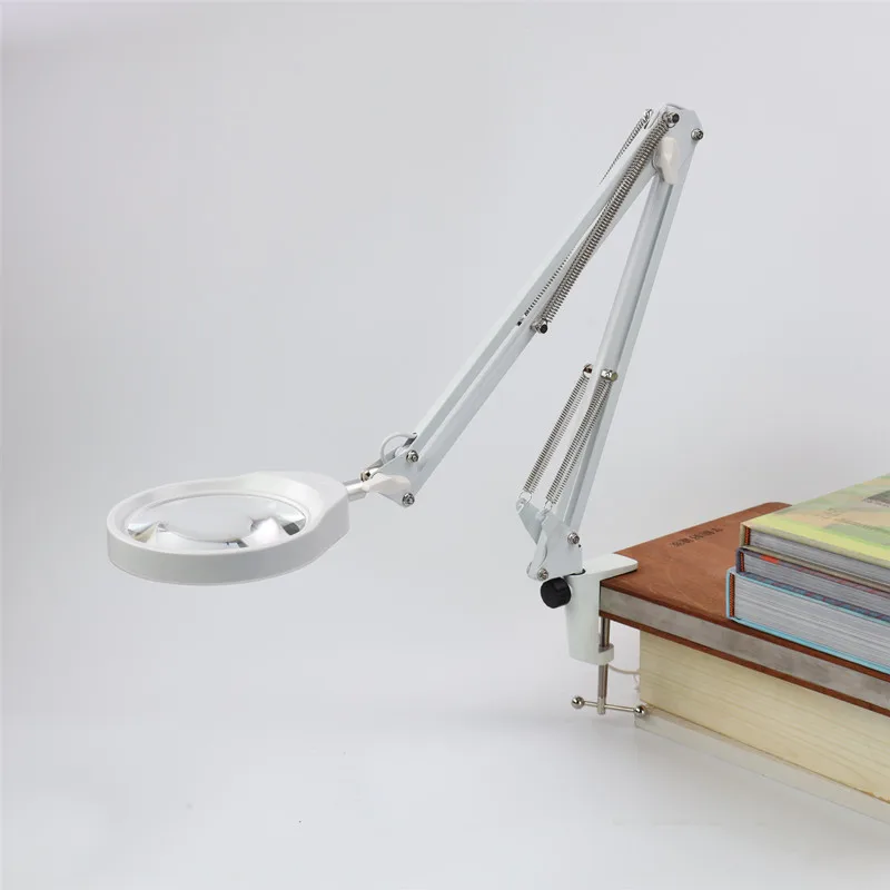 10X 5.5D Real Glass 127mm Magnifying Glass Lamp with Stand 5 inch 72 leds 35cm Long Swirl Arm for Reading/Repair/Soldering
10X 5.5D Real Glass 127mm Magnifying Glass Lamp with Stand 5 inch 72 leds 35cm Long Swirl Arm for Reading/Repair/Soldering
