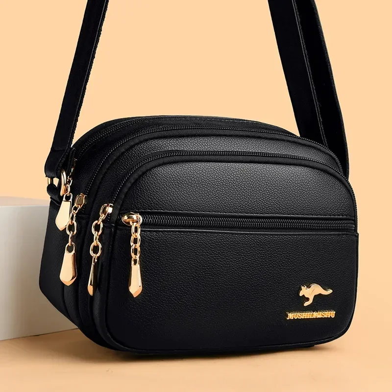 High Quality Soft Leather Purse Fashion Women Shoulder Messenger Bag Multi-pocket Wear-resistant Bag Luxury Ladies Handbag Sac
High Quality Soft Leather Purse Fashion Women Shoulder Messenger Bag Multi-pocket Wear-resistant Bag Luxury Ladies Handbag Sac