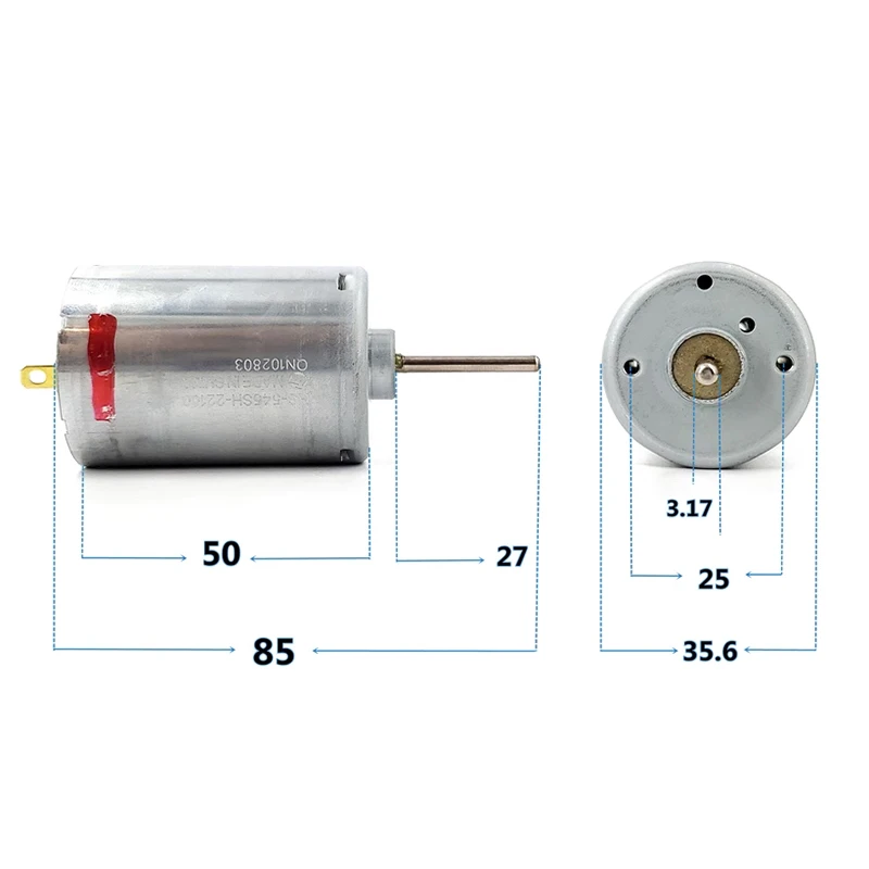 MABUCHI RS-545SH-22100 Mini RS-545 Motor DC 12V 18V 24V 8500RPM Micro 36mm Carbon Brush Electric Motor 27mm Long Shaft
MABUCHI RS-545SH-22100 Mini RS-545 Motor DC 12V 18V 24V 8500RPM Micro 36mm Carbon Brush Electric Motor 27mm Long Shaft