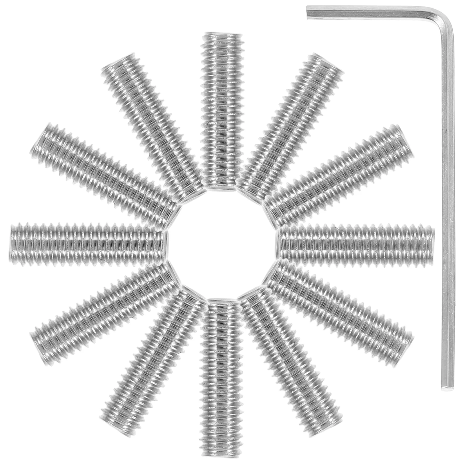 12 Pcs 3x10mm Bridge Saddles Screws ST Electric Guitar Height Adjustment Metal Saddles Pack Hex Wrench Essential Guitar
12 Pcs 3x10mm Bridge Saddles Screws ST Electric Guitar Height Adjustment Metal Saddles Pack Hex Wrench Essential Guitar