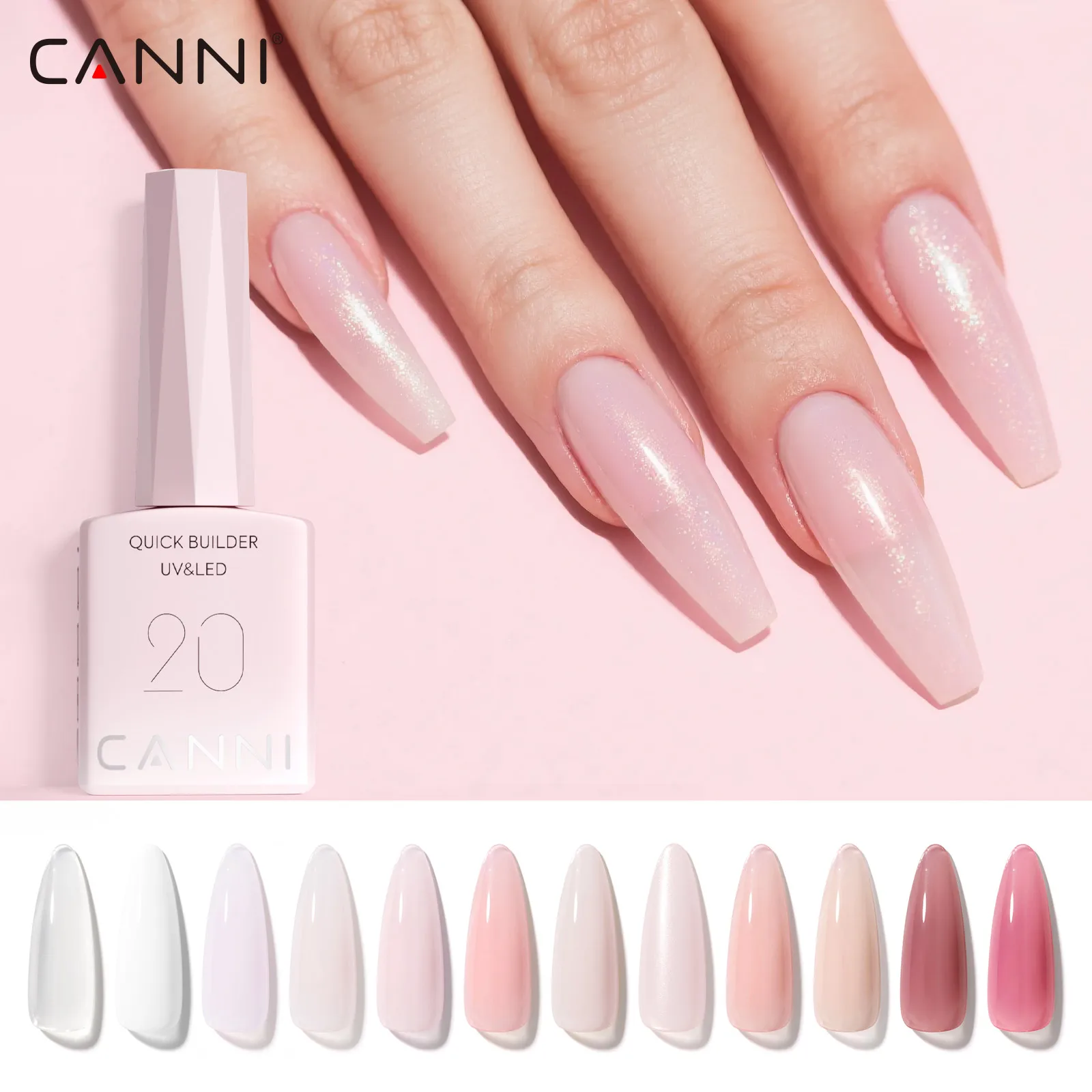 CANNI Quick Builder Nail Gel Polish UV/LED Soak Off 12 Colors Hard Gel for Nail Strengthening Extension Overlay DIY Manicure
CANNI Quick Builder Nail Gel Polish UV/LED Soak Off 12 Colors Hard Gel for Nail Strengthening Extension Overlay DIY Manicure