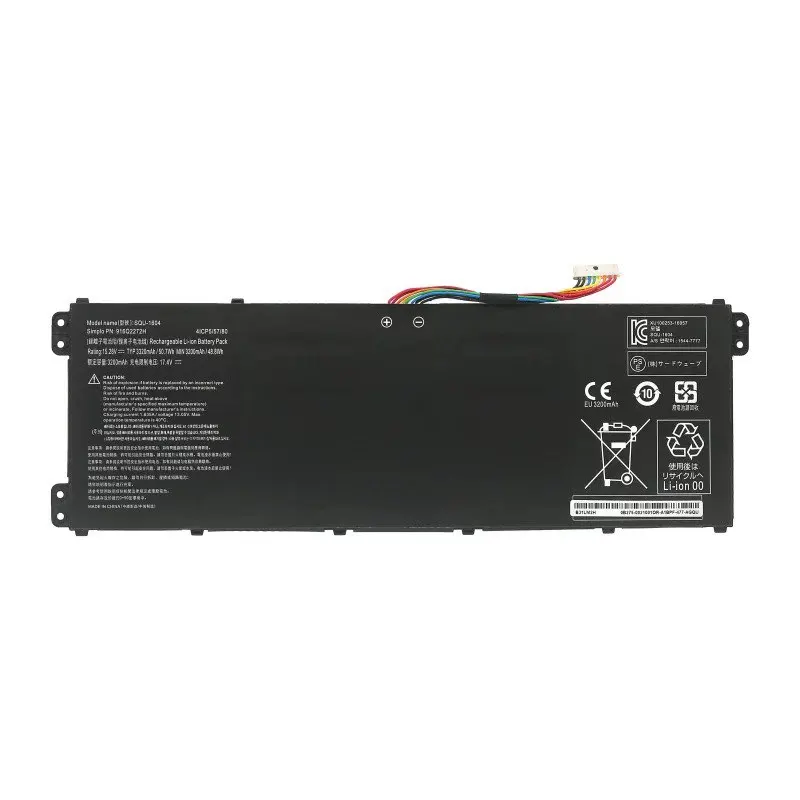 SQU-1604 Laptop Battery for Hasee 916Q2272H L9 L9-581HN3 L9-781S LG 15U480 15U470 15UD470 E526 E527 15.28V 50.7Wh/3320mAh 
SQU-1604 Laptop Battery for Hasee 916Q2272H L9 L9-581HN3 L9-781S LG 15U480 15U470 15UD470 E526 E527 15.28V 50.7Wh/3320mAh