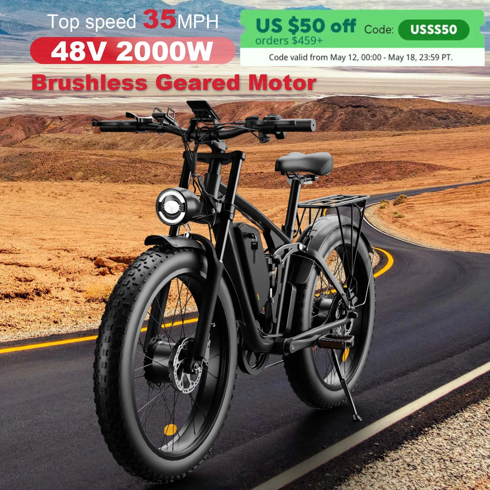 Zeegr S1 E-Bike Dual MotorAWD 2000W 60 Miles 35MPH Electric Bike 7 speeds dual motor 2000w mountain electric bicycle with ce
Zeegr S1 E-Bike Dual MotorAWD 2000W 60 Miles 35MPH Electric Bike 7 speeds dual motor 2000w mountain electric bicycle with ce