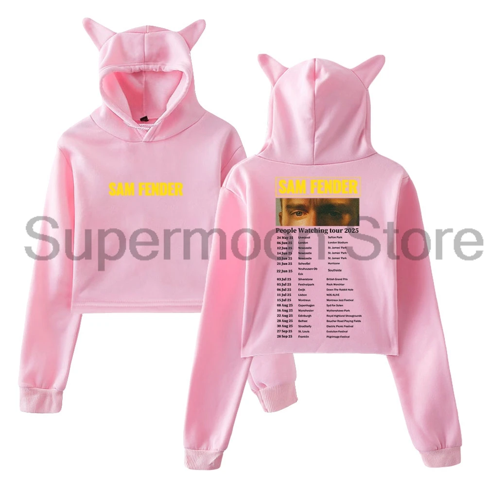 Sam Fender Hoodie 2025 People Watching Tour Merch Cat Ears Hooded Sweatshirts Long Sleeve Crop Top Women's Clothes
Sam Fender Hoodie 2025 People Watching Tour Merch Cat Ears Hooded Sweatshirts Long Sleeve Crop Top Women's Clothes