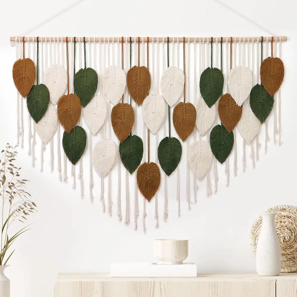 KHOYIME Large e Wall Hanging Boho Woven Tapestry, Chic Home Decor ern Boan Handmade Lea eather Wall Art Decorations or Aparent L
KHOYIME Large e Wall Hanging Boho Woven Tapestry, Chic Home Decor ern Boan Handmade Lea eather Wall Art Decorations or Aparent L