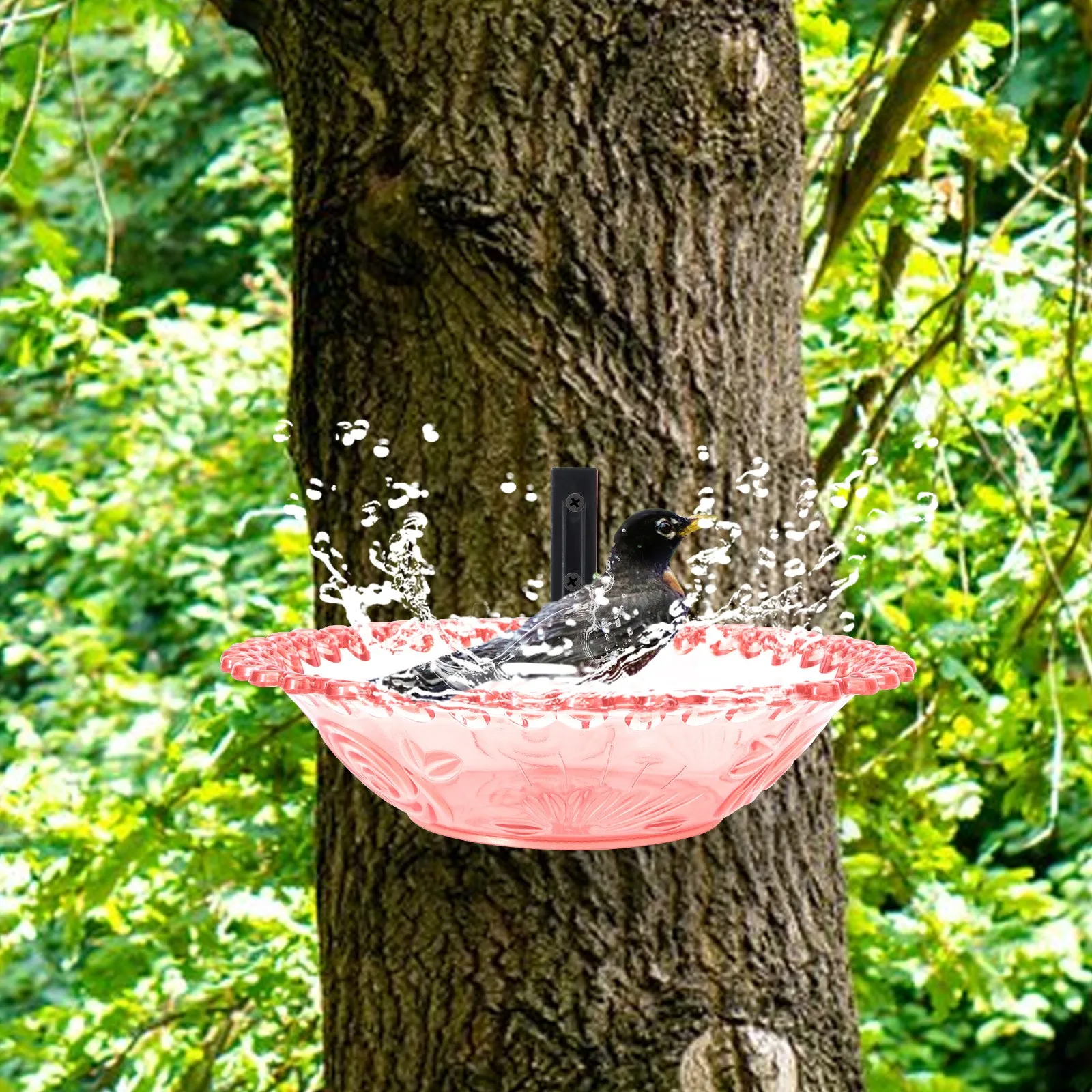 Outdoor Plastic Wall Mounted Bird Bath Hanging Bird Feeder Birdbath Feeder Tray Wall-mounted Bird Bath Courtyard Decoration
Outdoor Plastic Wall Mounted Bird Bath Hanging Bird Feeder Birdbath Feeder Tray Wall-mounted Bird Bath Courtyard Decoration