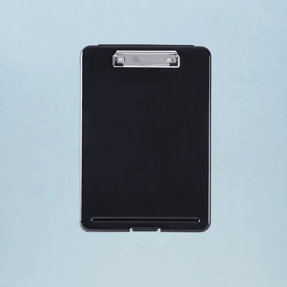 Plastic A4 Clipboard File Storage Box Black Lightweight Portable Paper Holder Clip Board with Pen Slot Wall Hanging for Office
Plastic A4 Clipboard File Storage Box Black Lightweight Portable Paper Holder Clip Board with Pen Slot Wall Hanging for Office