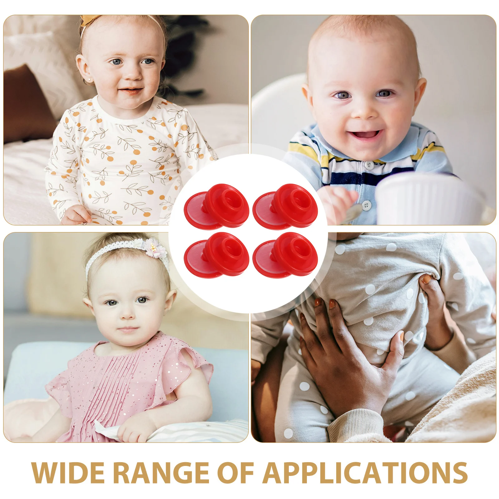 100Sets Four-Piece Snap Buttons for Clothing Plastic Press Studs Suitable DIY Projects Easy Install Shirt Replacement Fastener
100Sets Four-Piece Snap Buttons for Clothing Plastic Press Studs Suitable DIY Projects Easy Install Shirt Replacement Fastener