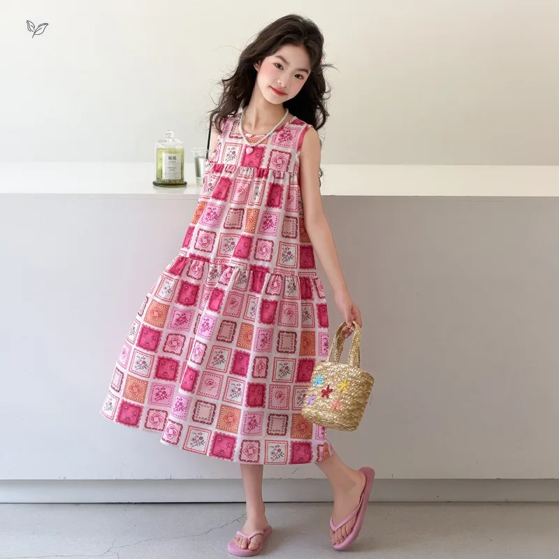 Girls Pink Sleeveless Dress 2026 Soft Pink Tone Trendy Korean Design Cute Doll Dress Shape Lovely Summer Daily Wear
Girls Pink Sleeveless Dress 2026 Soft Pink Tone Trendy Korean Design Cute Doll Dress Shape Lovely Summer Daily Wear