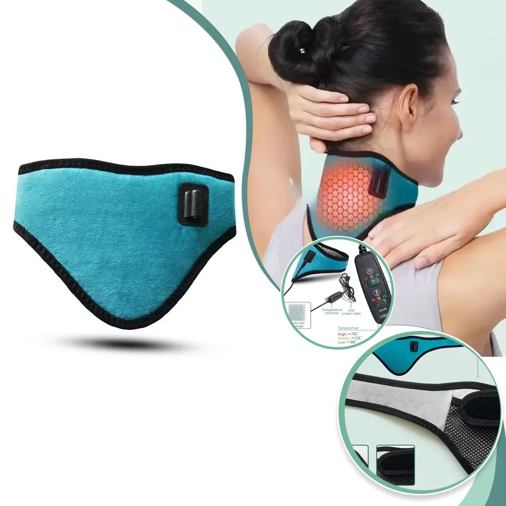 Adjustable Electric USB Triple Temperature Hot Neck Brace Cervical Fatigue Therapy Neck Pain Relief Massage Band
Adjustable Electric USB Triple Temperature Hot Neck Brace Cervical Fatigue Therapy Neck Pain Relief Massage Band