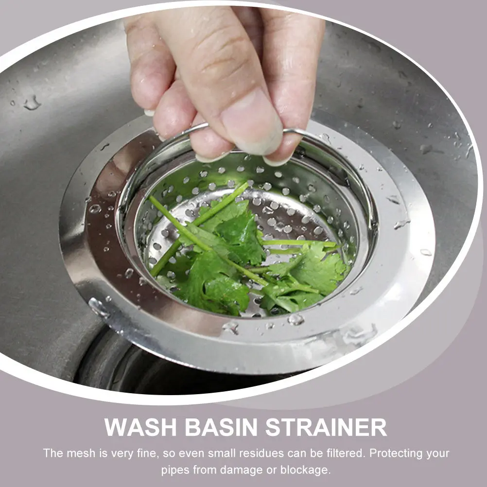 4Pcs Stainless Steel Kitchen Sink Strainer Anti Clogging Food Debris Filter for Wash Basin Drain Garbage Disposal Universal Fit
4Pcs Stainless Steel Kitchen Sink Strainer Anti Clogging Food Debris Filter for Wash Basin Drain Garbage Disposal Universal Fit