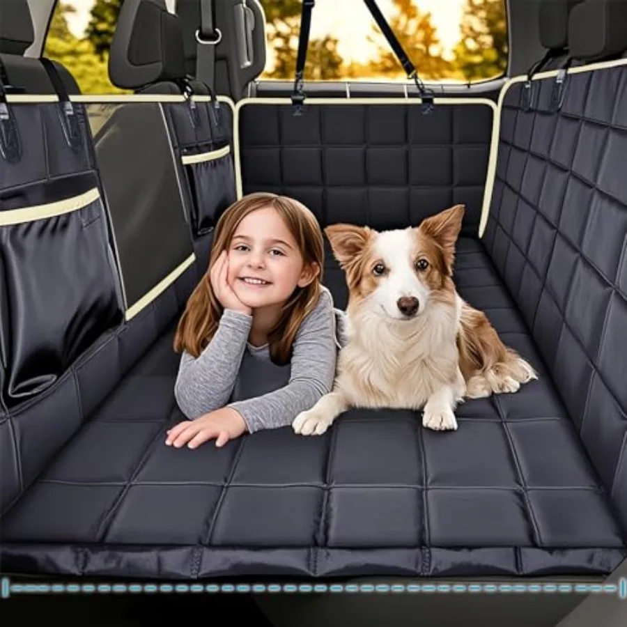 Truck Back Seat Extender for Dogs with Mesh Window - Waterproof Hard Bottom Dog Hammock for Car Travel Bed Mattress Compatible
Truck Back Seat Extender for Dogs with Mesh Window - Waterproof Hard Bottom Dog Hammock for Car Travel Bed Mattress Compatible