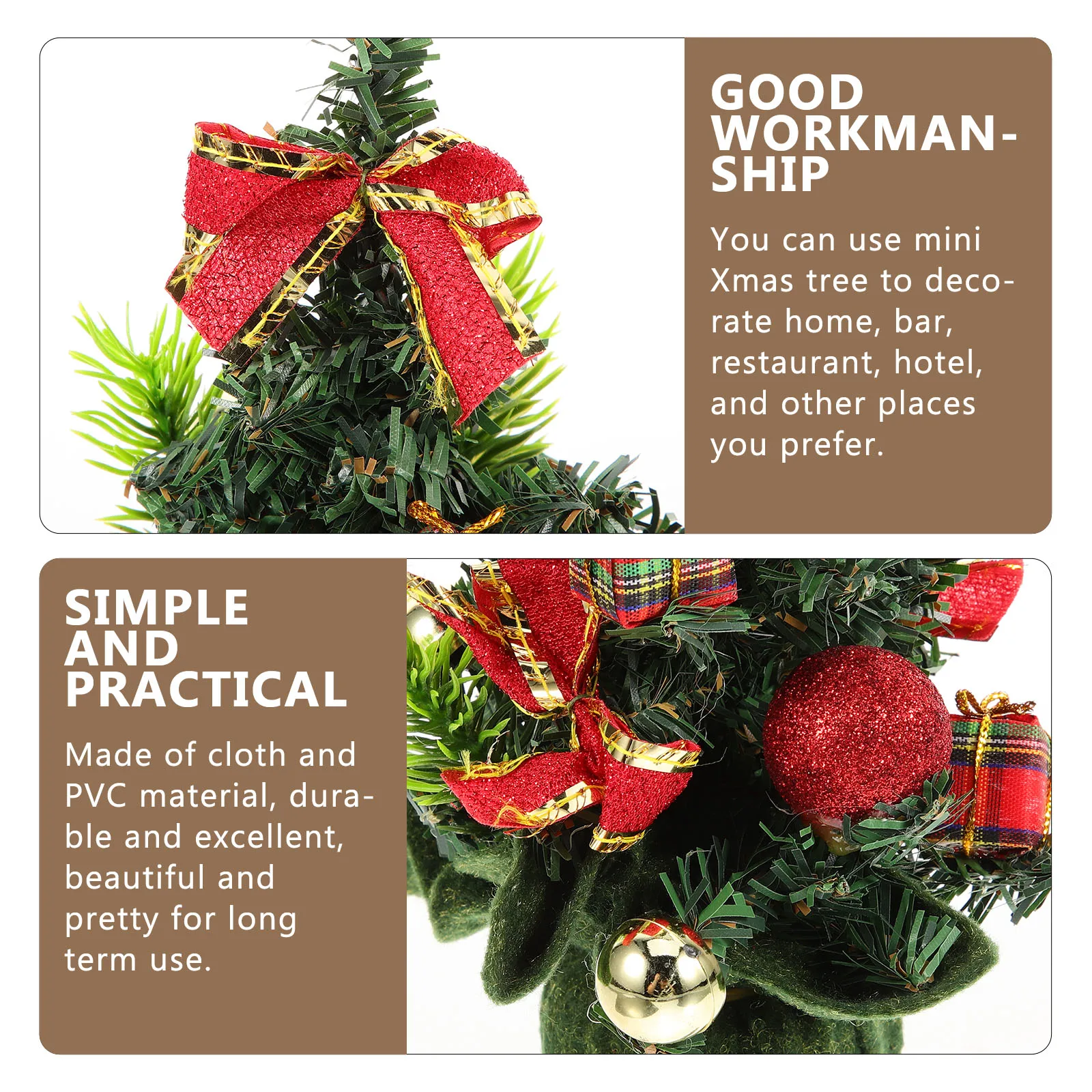 Mini Christmas Tree Adornment Cloth Pvc Desktop Xmas Tree Ornament Decorative For Home Party Festival Decoration 
Mini Christmas Tree Adornment Cloth Pvc Desktop Xmas Tree Ornament Decorative For Home Party Festival Decoration