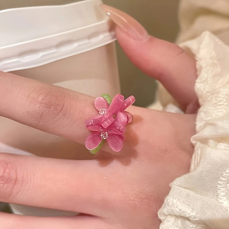 2-Pack Violet Elastic Rings for Women, Elegant Floral Rings, Light Luxury Niche Elastic Resin Beaded Rings, Stackable Friendship Rings, Holiday Gifts, Gifts for Friends
2-Pack Violet Elastic Rings for Women, Elegant Floral Rings, Light Luxury Niche Elastic Resin Beaded Rings, Stackable Friendship Rings, Holiday Gifts, Gifts for Friends