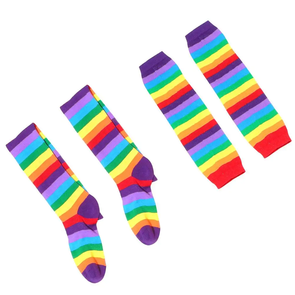 Rainbow Long Stockings Socks Gloves Colorful Warm Soft Women Party School Halloween Costumes Fits All Occasions
Rainbow Long Stockings Socks Gloves Colorful Warm Soft Women Party School Halloween Costumes Fits All Occasions