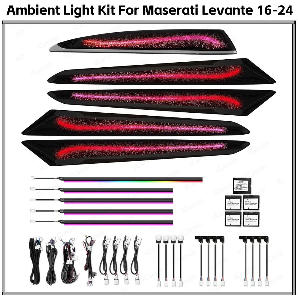 Starry Ambient Light Upgrade for Maserati Levante 2016-2024 Car Interior LED Lighting Accessories
Starry Ambient Light Upgrade for Maserati Levante 2016-2024 Car Interior LED Lighting Accessories