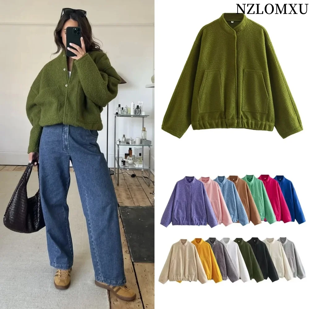 2025 Woman Tweed Jacket Coat Fluffy Plush Jackets for Women Bomber Jacket Coat Autumn Winter Black White Demi-season Jacket
2025 Woman Tweed Jacket Coat Fluffy Plush Jackets for Women Bomber Jacket Coat Autumn Winter Black White Demi-season Jacket