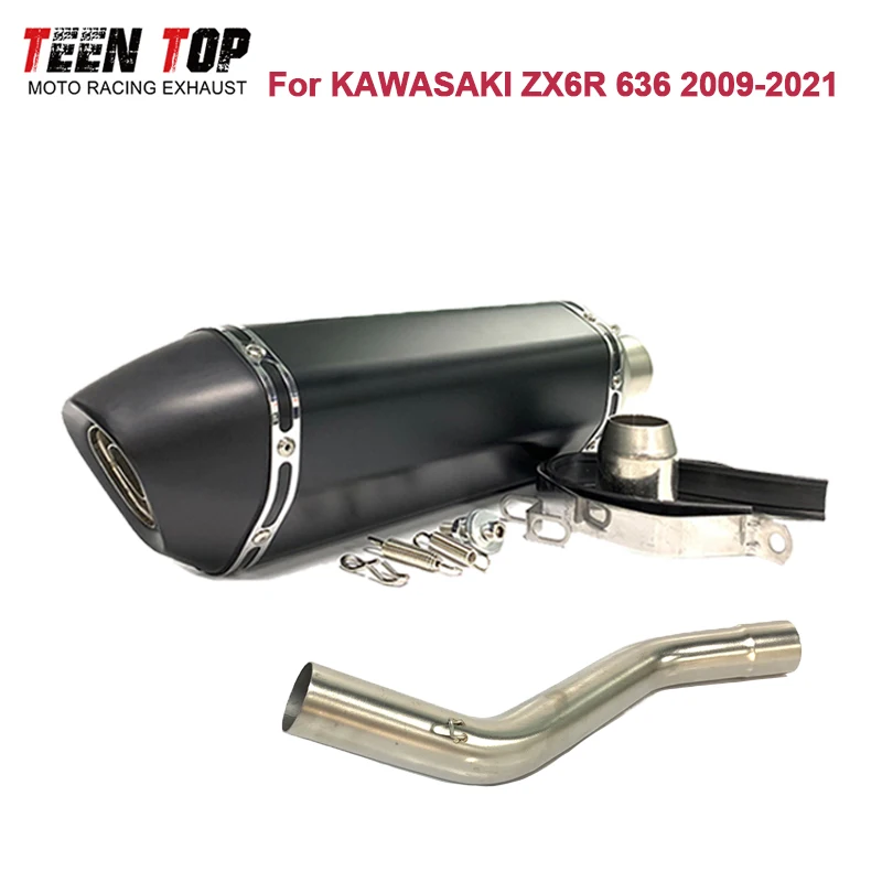 Для KAWASAKI ZX-6R 636 мотоциклетный без шнуровки глушитель трубы Escape Moto Racing глушитель DB Killer 51 мм среднее звено Decat Pipe
Для KAWASAKI ZX-6R 636 мотоциклетный без шнуровки глушитель трубы Escape Moto Racing глушитель DB Killer 51 мм среднее звено Decat Pipe