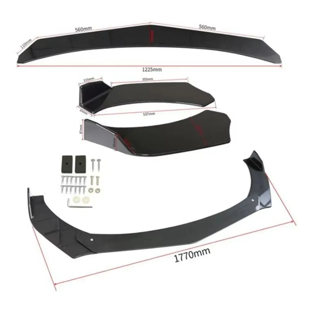 Para Audi A3 A4 A5 A6 A7 B8 S4 S5 divisor de parachoques delantero labio alerón Universal difusor de hoja delantera accesorios k
Para Audi A3 A4 A5 A6 A7 B8 S4 S5 divisor de parachoques delantero labio alerón Universal difusor de hoja delantera accesorios k