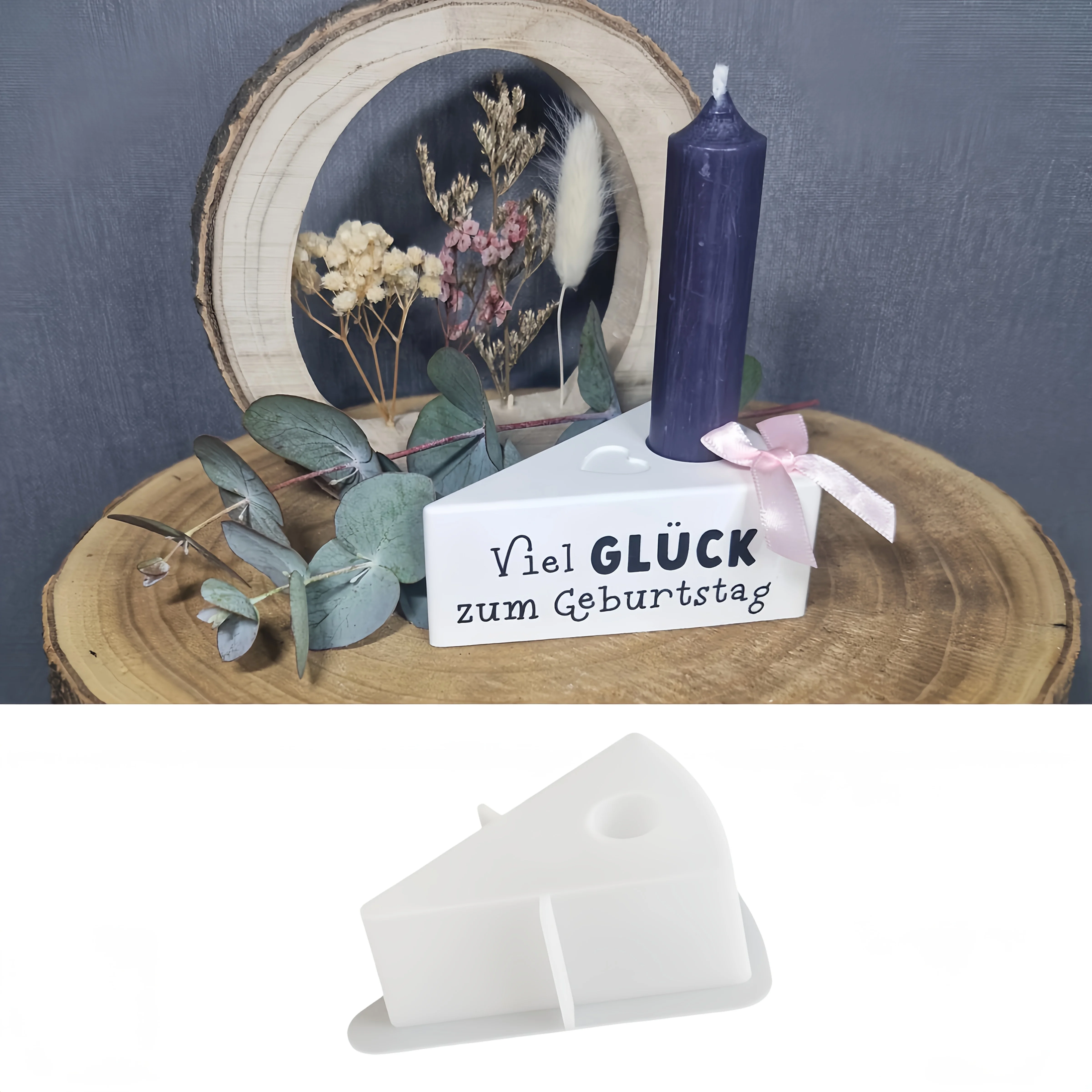 1pc Triangle Candle Holder Silicone Mold, DIY Love Candle Base Resin Casting Mold, Suitable for Plaster, Concrete, Etc
1pc Triangle Candle Holder Silicone Mold, DIY Love Candle Base Resin Casting Mold, Suitable for Plaster, Concrete, Etc