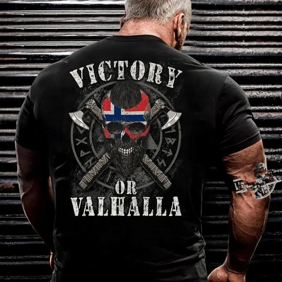 Victory or Valhalla Nordic Warrior T-Shirt 100% Cotton O-Neck Summer Short Sleeve Casual Mens T-shirt Size S-3XL
Victory or Valhalla Nordic Warrior T-Shirt 100% Cotton O-Neck Summer Short Sleeve Casual Mens T-shirt Size S-3XL