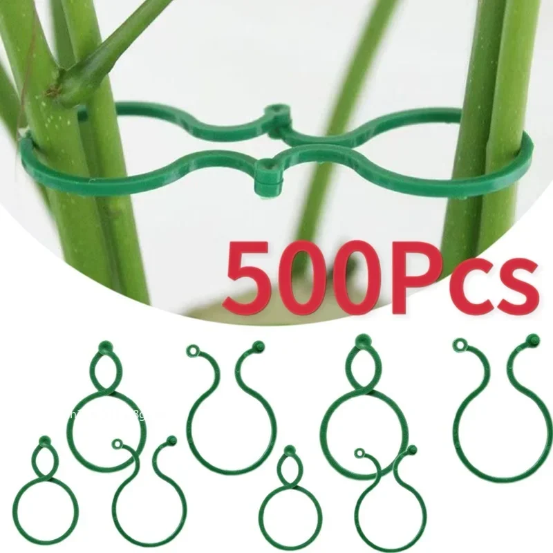 50-500Pc Garden Plant Clips Vegetable Growing Upright Plant Holder Green Plastic Bundled Ring Garden Stand Vine Support
50-500Pc Garden Plant Clips Vegetable Growing Upright Plant Holder Green Plastic Bundled Ring Garden Stand Vine Support