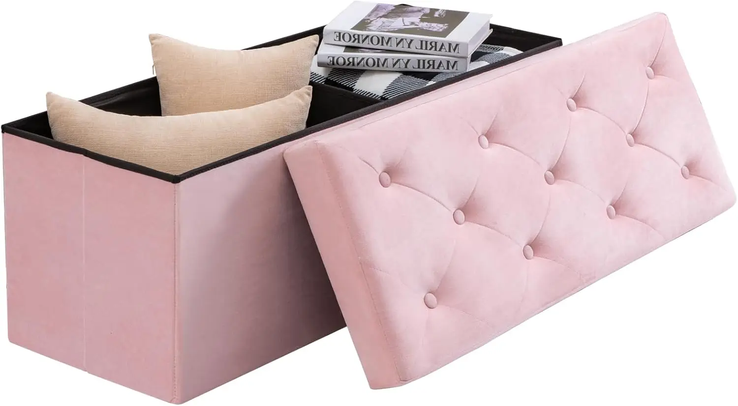 43 Hes Folding Ottoman,Storage Ottoman, Ottoman With Storage For Living Room, Bedroom, Long Large Bench, 43.3""X15.7""X15.7"" -
43 Hes Folding Ottoman,Storage Ottoman, Ottoman With Storage For Living Room, Bedroom, Long Large Bench, 43.3""X15.7""X15.7"" -