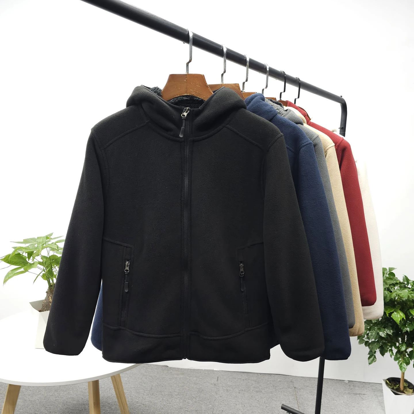 Thiened Lamb Velvet Hooded Open Cardigan Fce Sweatirt Men's Winter Sports Casual Faion Urban Sle Long Sve Jaet
Thiened Lamb Velvet Hooded Open Cardigan Fce Sweatirt Men's Winter Sports Casual Faion Urban Sle Long Sve Jaet