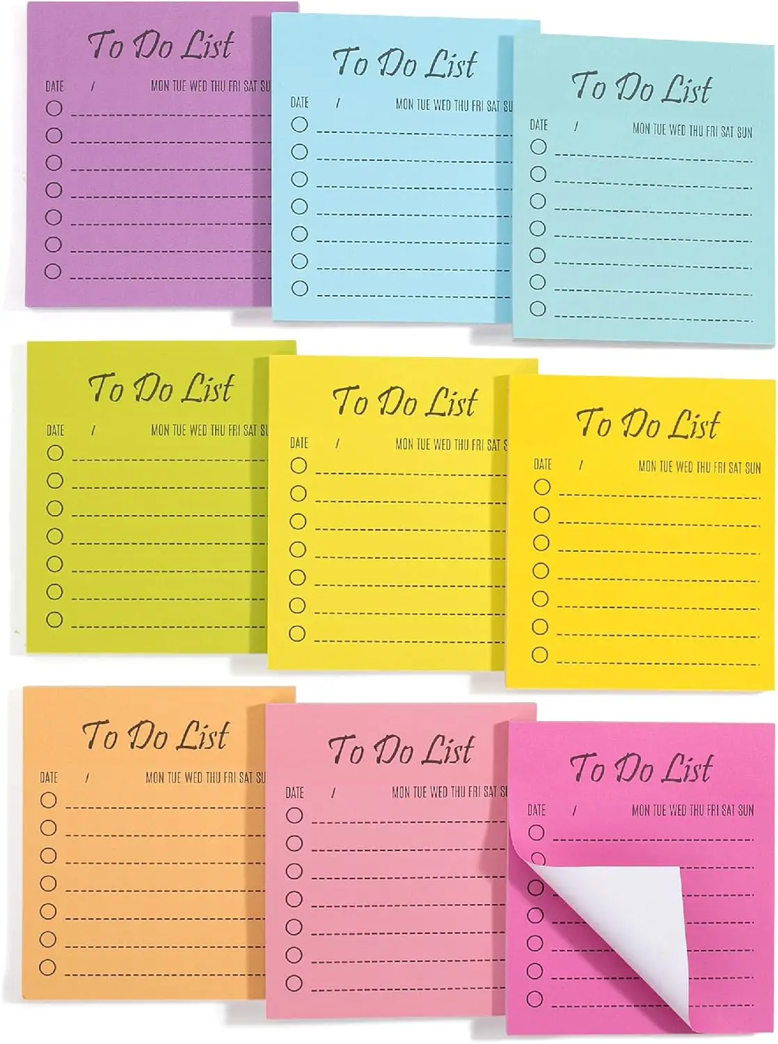 To Do List Sticky Notes, 9 Pads, 450 Sheets, Self-Adhesive Memo Pads for Home Office School Planner
To Do List Sticky Notes, 9 Pads, 450 Sheets, Self-Adhesive Memo Pads for Home Office School Planner