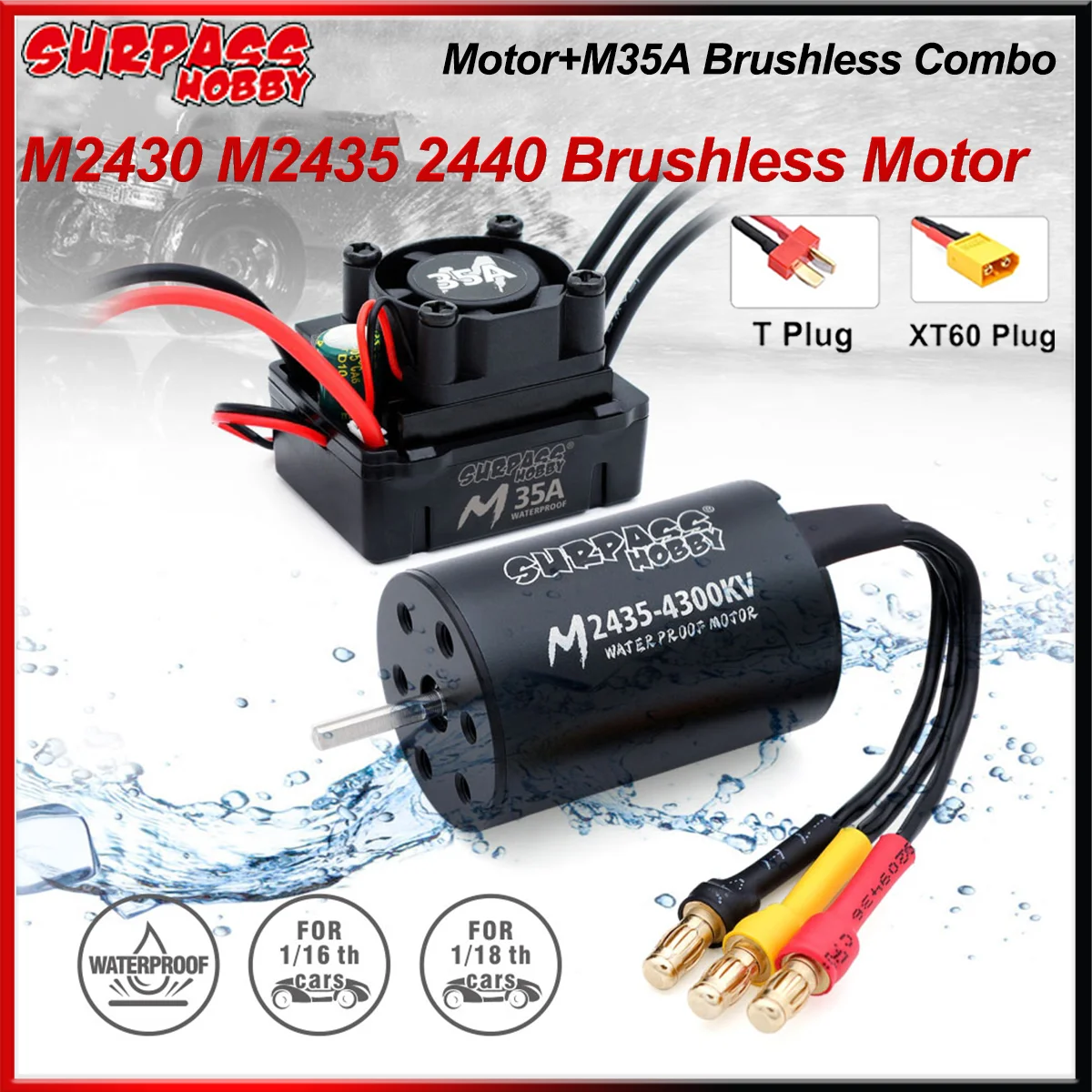 SURPASS HOBBY Водонепроницаемый бесщеточный двигатель M2430 M2435 M2440 M35A ESC Combo 2-3S для 1/16 1/18 RC Car Truck Monster Boat Wltoys
SURPASS HOBBY Водонепроницаемый бесщеточный двигатель M2430 M2435 M2440 M35A ESC Combo 2-3S для 1/16 1/18 RC Car Truck Monster Boat Wltoys