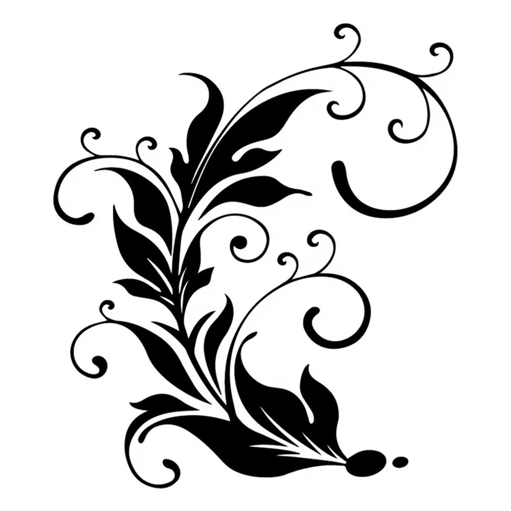 Leaf Swirl Art Window Decals Fashion Whole Body Decoration Car Stickers 
Leaf Swirl Art Window Decals Fashion Whole Body Decoration Car Stickers