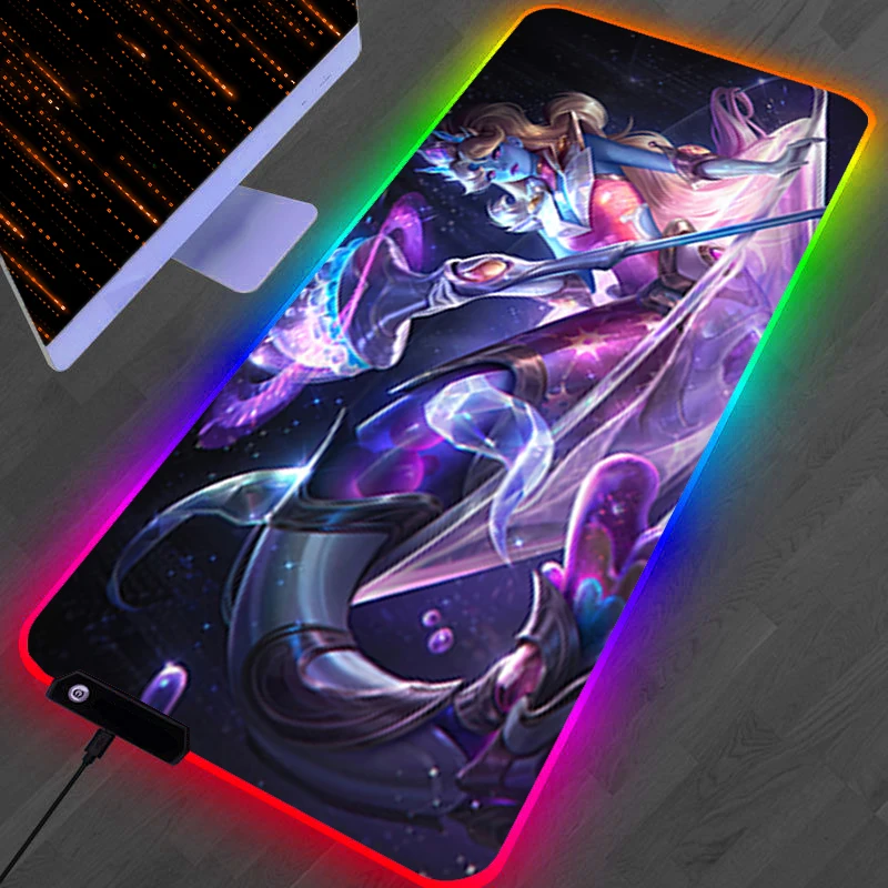 RGB LED Mouse Pad PC Accessories Mousepad Non Slip Extended Pad Rubber HD Keyboard Pad Gaming L-league of Legends Nami Desk Mat 
RGB LED Mouse Pad PC Accessories Mousepad Non Slip Extended Pad Rubber HD Keyboard Pad Gaming L-league of Legends Nami Desk Mat