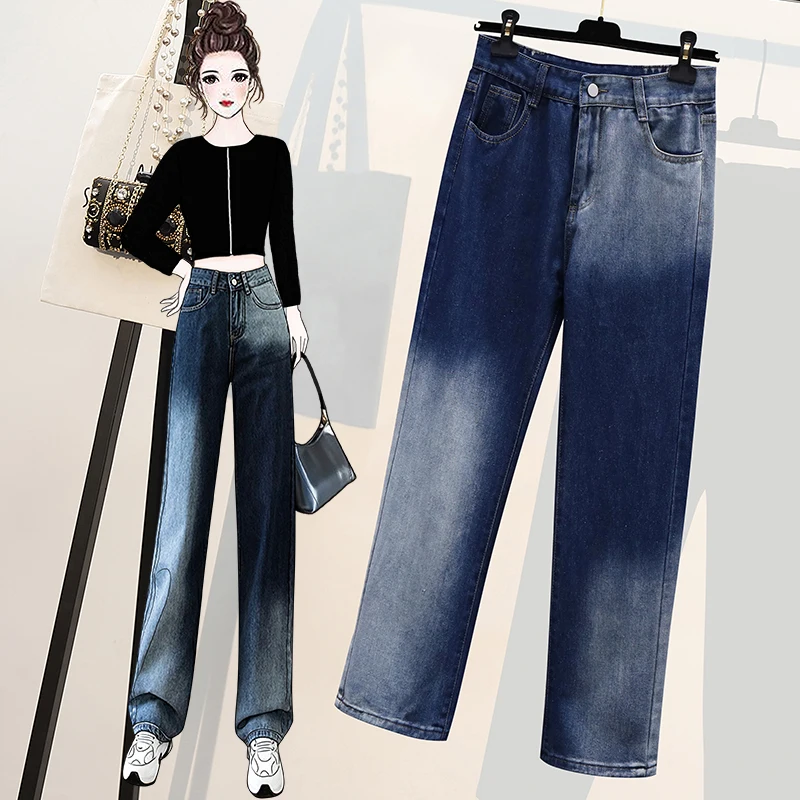 Plus Size Streetwear Women's Wide Leg Ombré Jeans Fashion Patchwork Harajuku Aesthetic Pants Jeans High Waisted Denim 90s Jeans
Plus Size Streetwear Women's Wide Leg Ombré Jeans Fashion Patchwork Harajuku Aesthetic Pants Jeans High Waisted Denim 90s Jeans