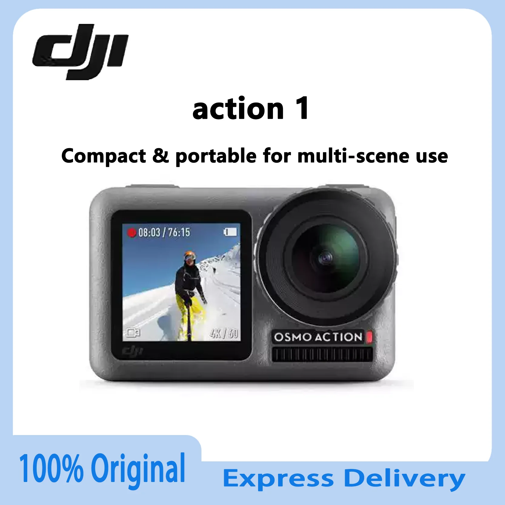 Original DJI Osmo Action 1 Compact And Portable For Multi Scene Applications With 100 Percent Original Guarantee Express Deliver
Original DJI Osmo Action 1 Compact And Portable For Multi Scene Applications With 100 Percent Original Guarantee Express Deliver