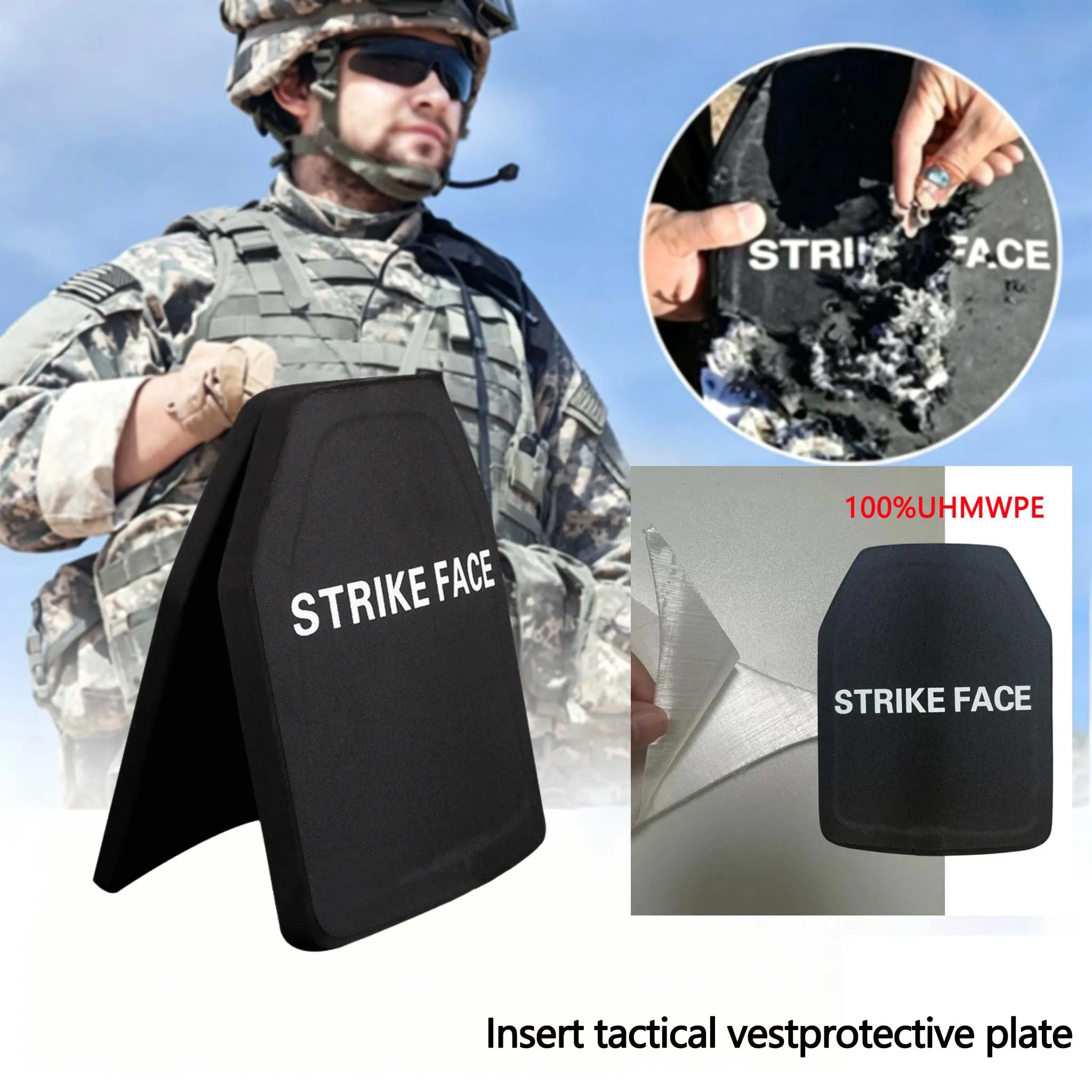 Level 3 Pure PE Protective Board 25X30CM Defense Board Tactical Plug-in Board Backpack Deck Defense Shield Self-Defense
Level 3 Pure PE Protective Board 25X30CM Defense Board Tactical Plug-in Board Backpack Deck Defense Shield Self-Defense