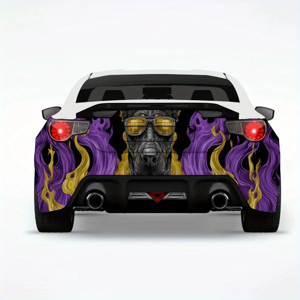 Cool Black Mechanical Dog with Gold Chain Car Sticker,Vinyl Decal for Car Rear, Waterproof Self-Adhesive Vinyl Stickers for Vehi
Cool Black Mechanical Dog with Gold Chain Car Sticker,Vinyl Decal for Car Rear, Waterproof Self-Adhesive Vinyl Stickers for Vehi