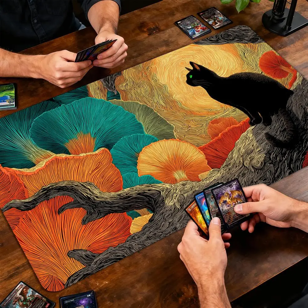 Psychedelic Mushroom Forest Magic Card Battle Mat MTG Playmat Anti-slip Base 35X60CM gathering gaming mat Board Game Mat for TCG
Psychedelic Mushroom Forest Magic Card Battle Mat MTG Playmat Anti-slip Base 35X60CM gathering gaming mat Board Game Mat for TCG