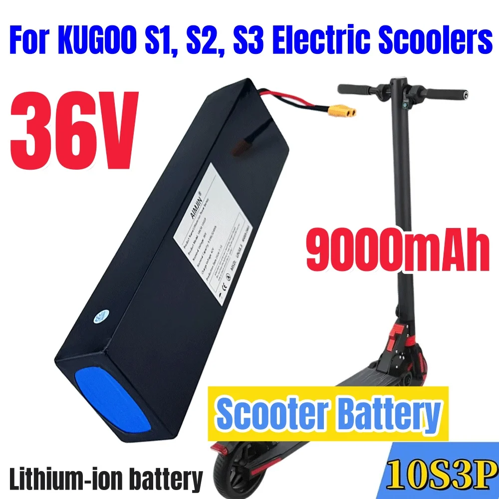 !!! built-in BMS 9000mAh 18650 rechargeable lithium-ion battery 10S3P 36V 500W Suitable for KUGOO S1, S2, S3 Electric Scooters
!!! built-in BMS 9000mAh 18650 rechargeable lithium-ion battery 10S3P 36V 500W Suitable for KUGOO S1, S2, S3 Electric Scooters