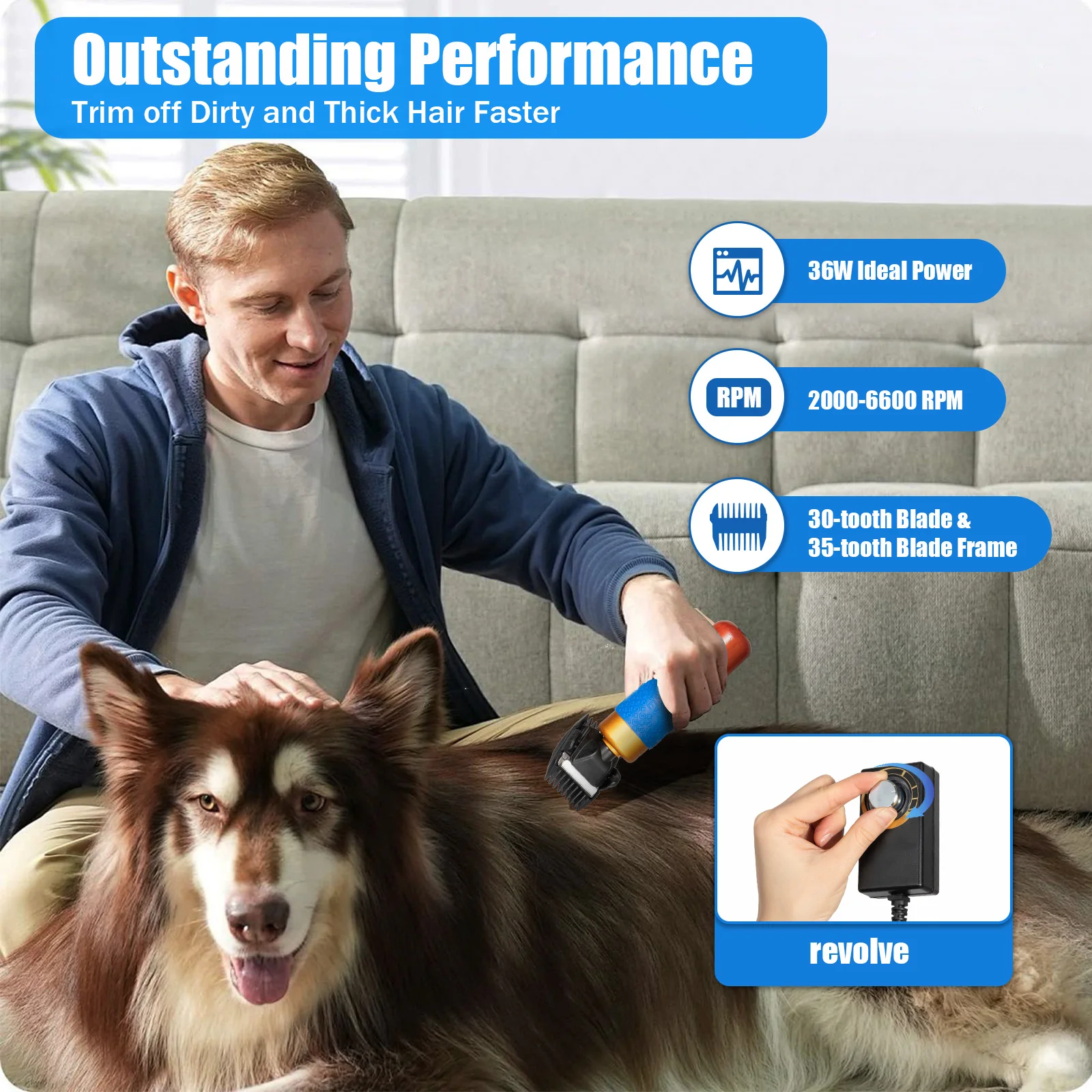 High-Performance 36W Pet Clipper – Ideal for Quick Grooming, Easy Cleaning & Safe for Pets
High-Performance 36W Pet Clipper – Ideal for Quick Grooming, Easy Cleaning & Safe for Pets