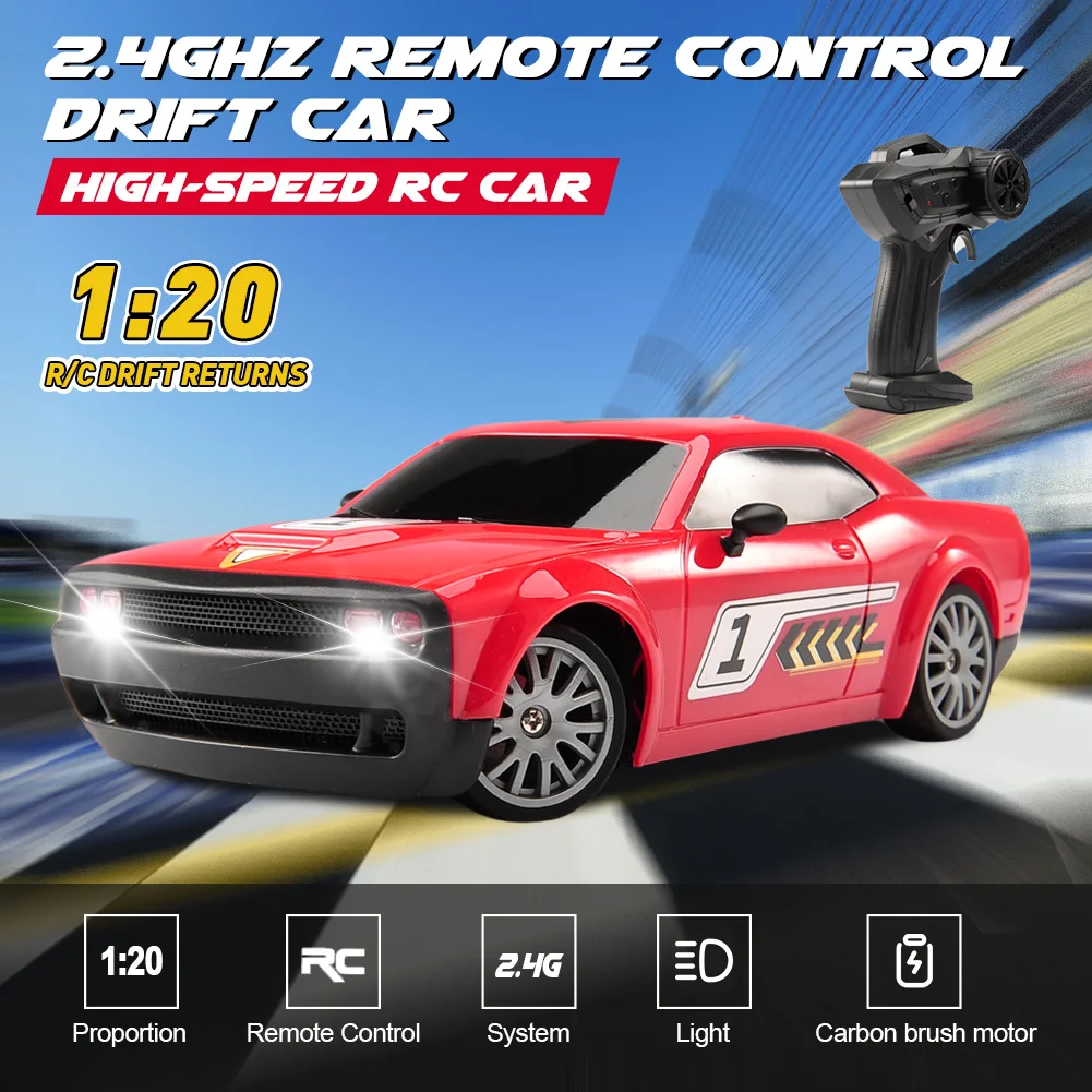 KF27 1/20 High-speed Competitive 2.4g Four-wheel Drive With Lighting Rc Remote Control Car Model Drifting Car Racing Toy Gifts
KF27 1/20 High-speed Competitive 2.4g Four-wheel Drive With Lighting Rc Remote Control Car Model Drifting Car Racing Toy Gifts