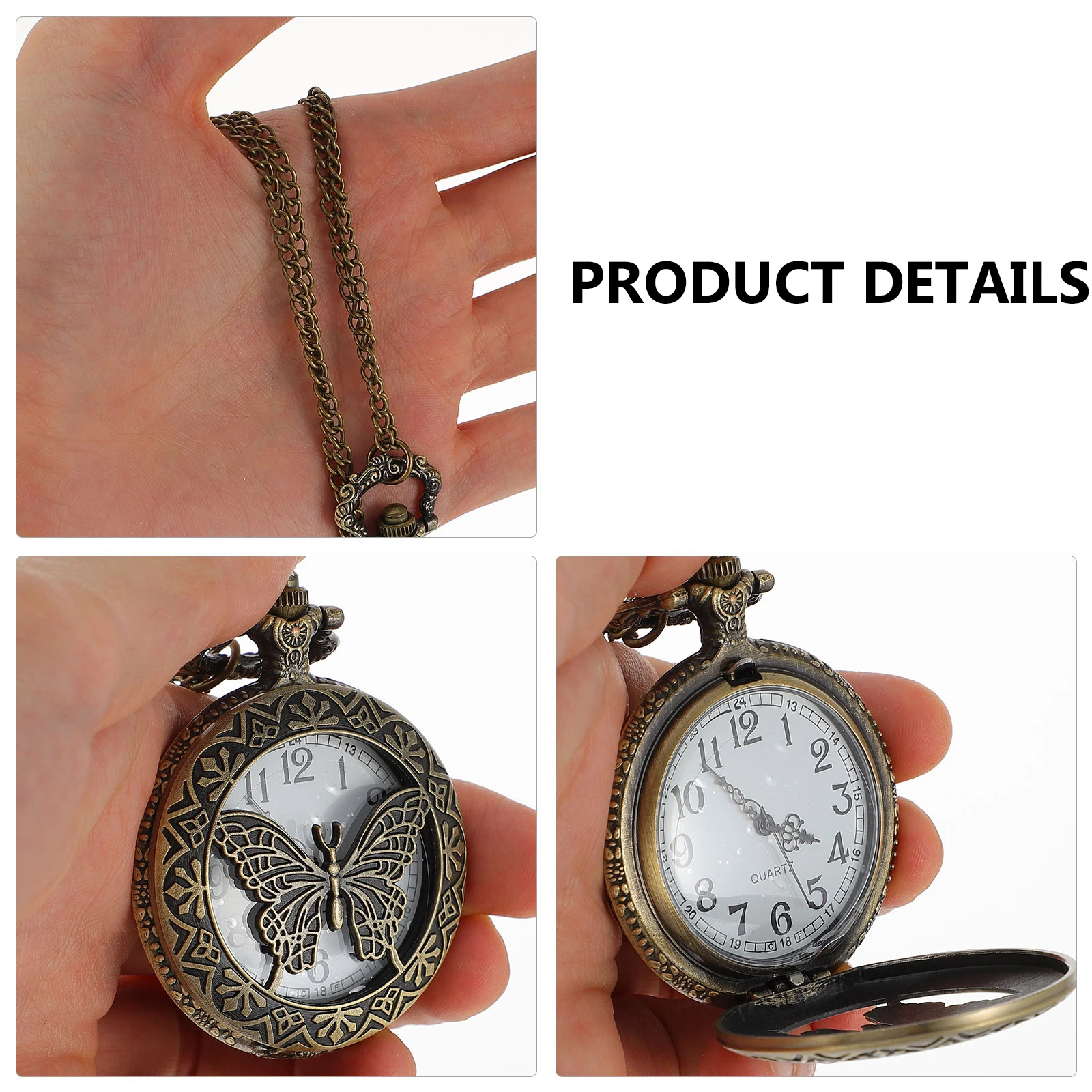 Retro Pocket Watch Vintage Zinc Alloy Lightweight Quartz Chain Portable for Women Classic Banquet Style Exquisite
Retro Pocket Watch Vintage Zinc Alloy Lightweight Quartz Chain Portable for Women Classic Banquet Style Exquisite