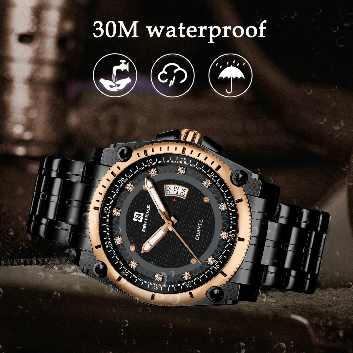 46mm Men Sport Luxury Watch Men Wristwatch install Quartz Movement 3ATM Diving Men's Watches
46mm Men Sport Luxury Watch Men Wristwatch install Quartz Movement 3ATM Diving Men's Watches