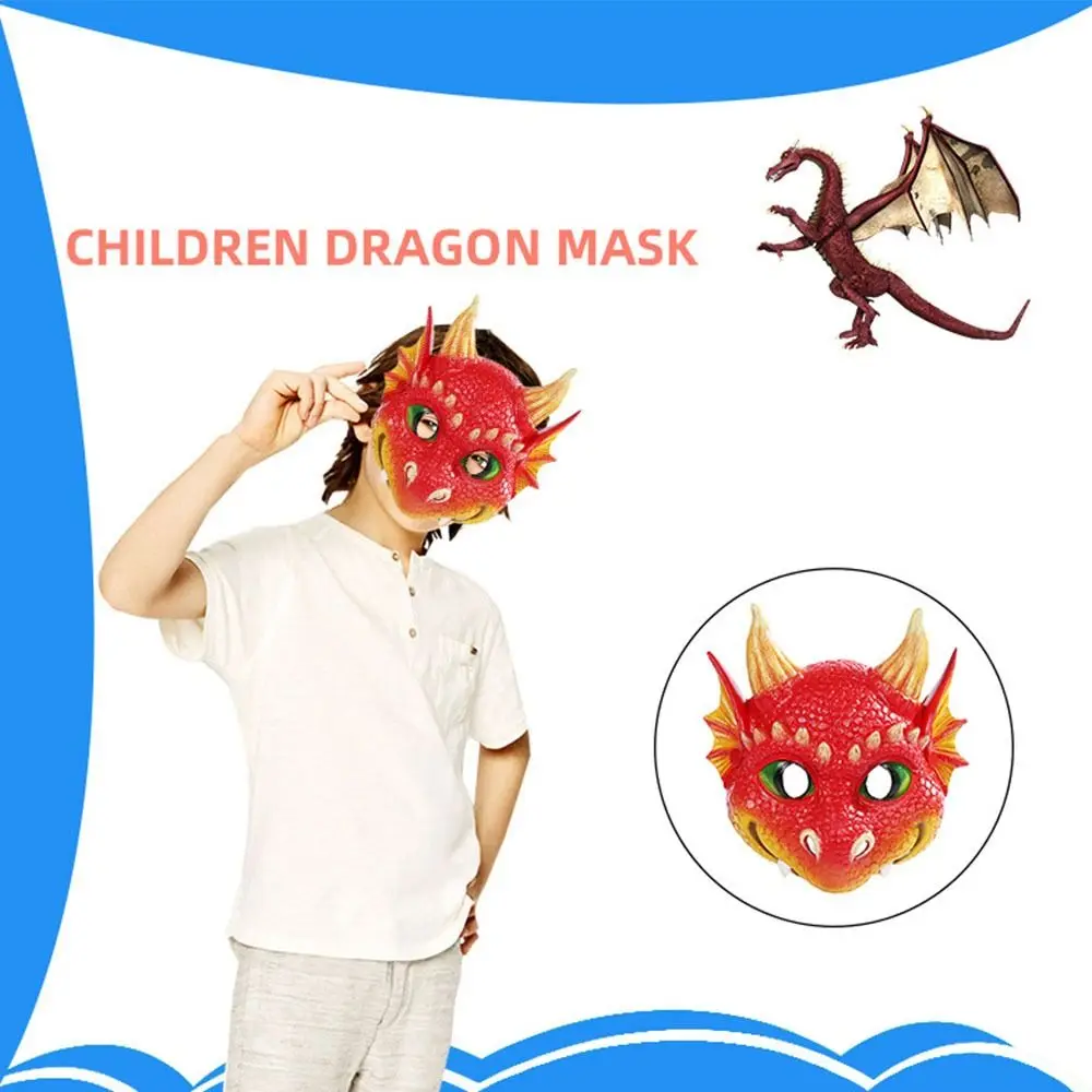 Funny Pu Masques Party Accessories Carnival Halloween Festival Dinosaur Children Dino Mask Masquerade Cosplay Prop Dragon Mask
Funny Pu Masques Party Accessories Carnival Halloween Festival Dinosaur Children Dino Mask Masquerade Cosplay Prop Dragon Mask