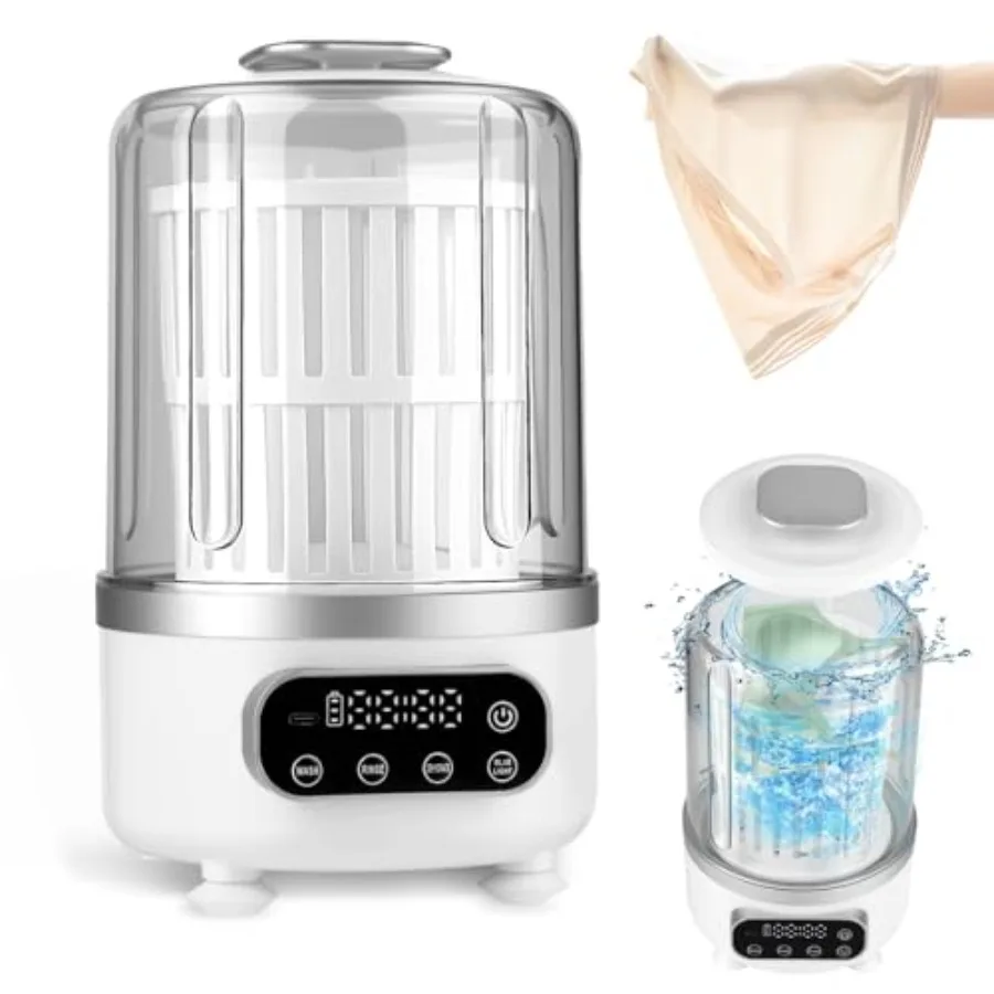 3L Portable Washing Machine3 In 1 Portable Washer-Dryer Combo Home Mini Underwear-Specific Washing Machine 3 Modes 3000mAh Laun
3L Portable Washing Machine3 In 1 Portable Washer-Dryer Combo Home Mini Underwear-Specific Washing Machine 3 Modes 3000mAh Laun