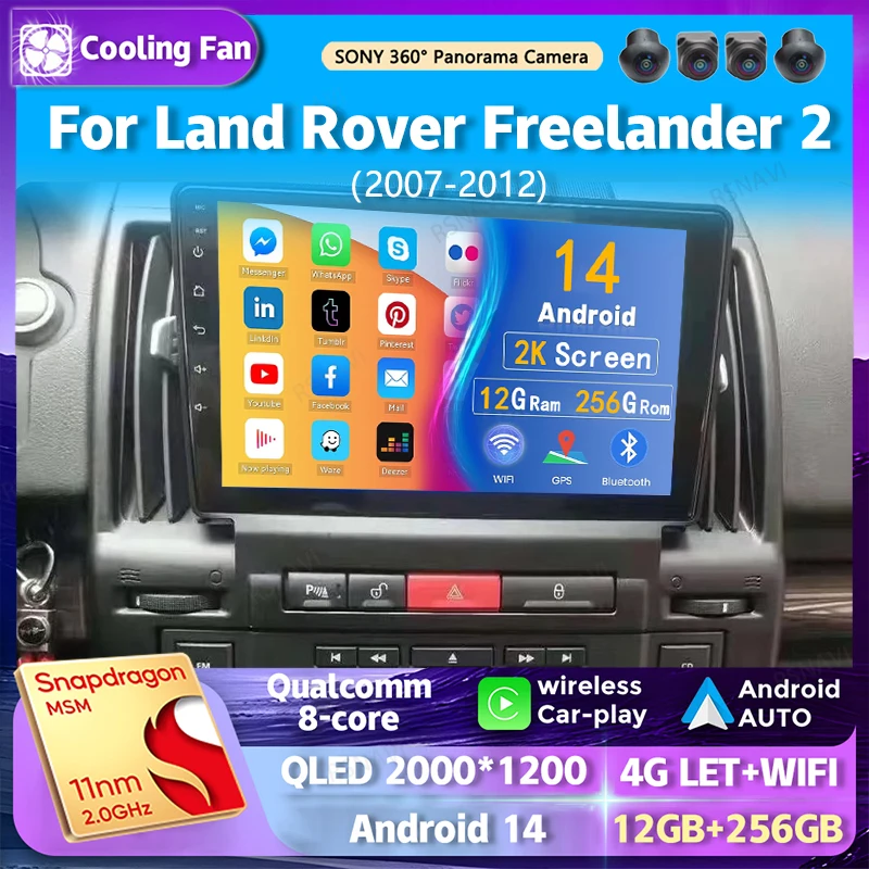 Android 14 wifi+4G Carplay Auto BT Car RadioFor Land Rover Freelander 2 2007-2012 Navigation GPS Video Stereo Multimedia DVD DSP
Android 14 wifi+4G Carplay Auto BT Car RadioFor Land Rover Freelander 2 2007-2012 Navigation GPS Video Stereo Multimedia DVD DSP