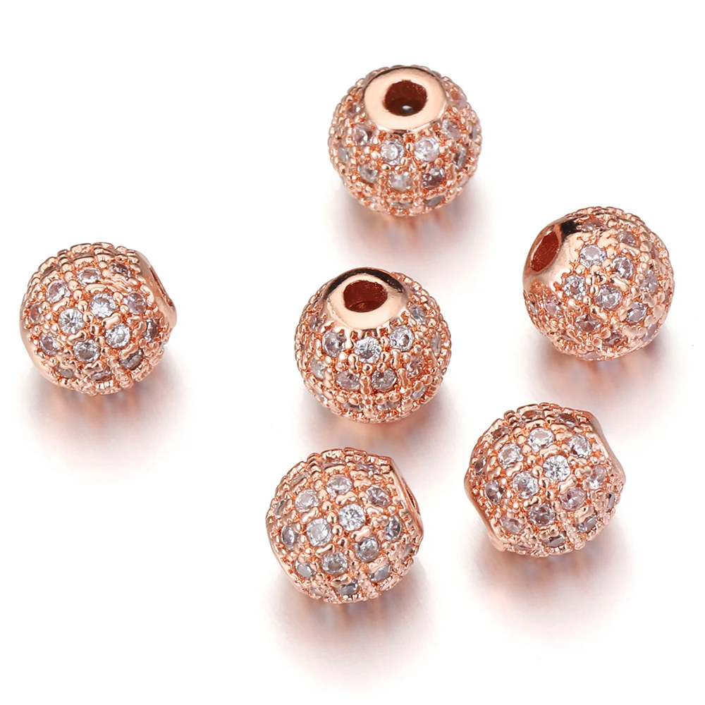 5pcs Metal Cubic Zirconia Round Ball Spacer Loose Beads For DIY Charms Necklace Bracelet Jewelry Handmade Making Accessories
5pcs Metal Cubic Zirconia Round Ball Spacer Loose Beads For DIY Charms Necklace Bracelet Jewelry Handmade Making Accessories