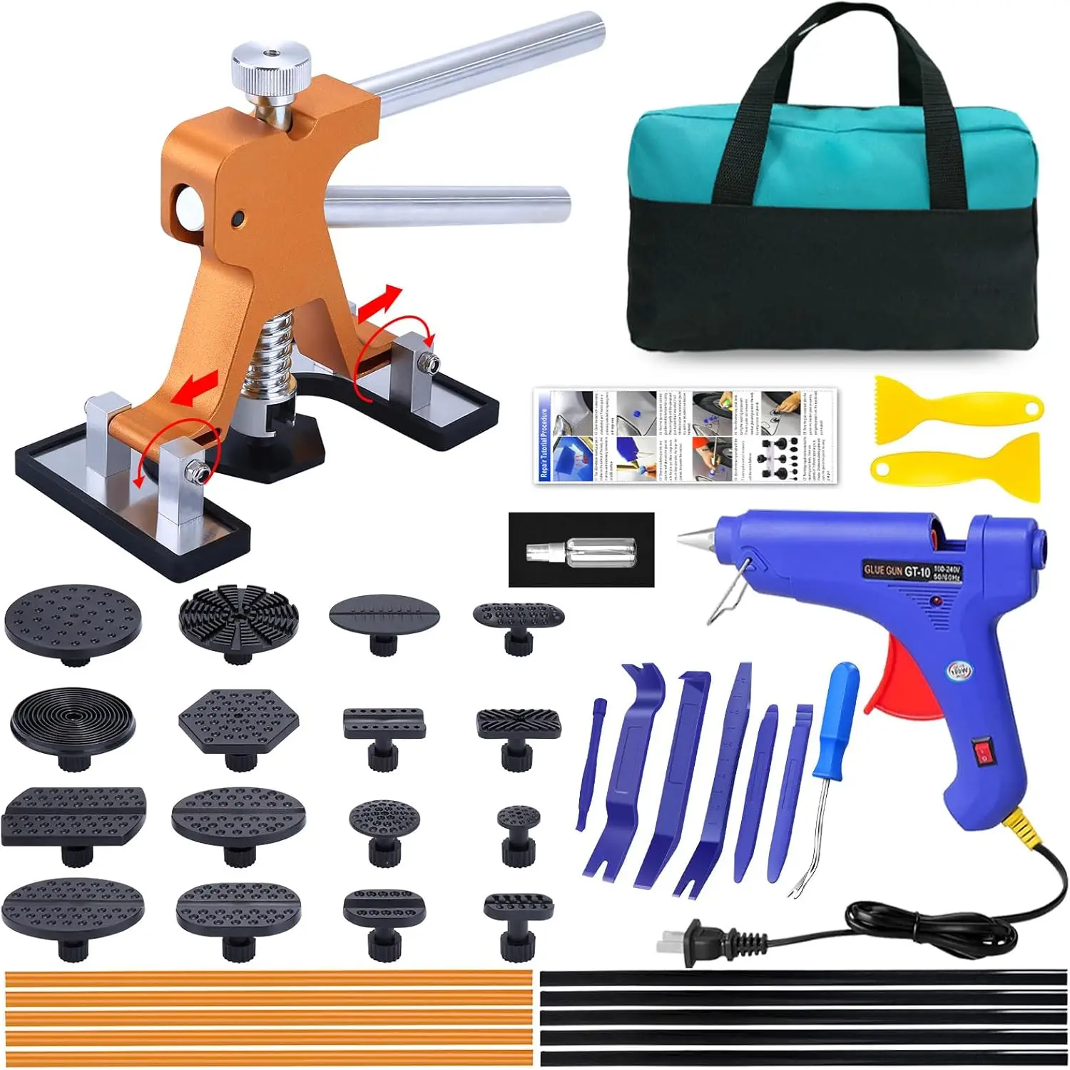 Инструмент для удаления вмятин на автомобиле — регулируемый набор для удаления вмятин без покраски с клеевым пистолетом мощностью 100 Вт для повреждений от града и вмятин на дверях (без царапин)
Инструмент для удаления вмятин на автомобиле — регулируемый набор для удаления вмятин без покраски с клеевым пистолетом мощностью 100 Вт для повреждений от града и вмятин на дверях (без царапин)